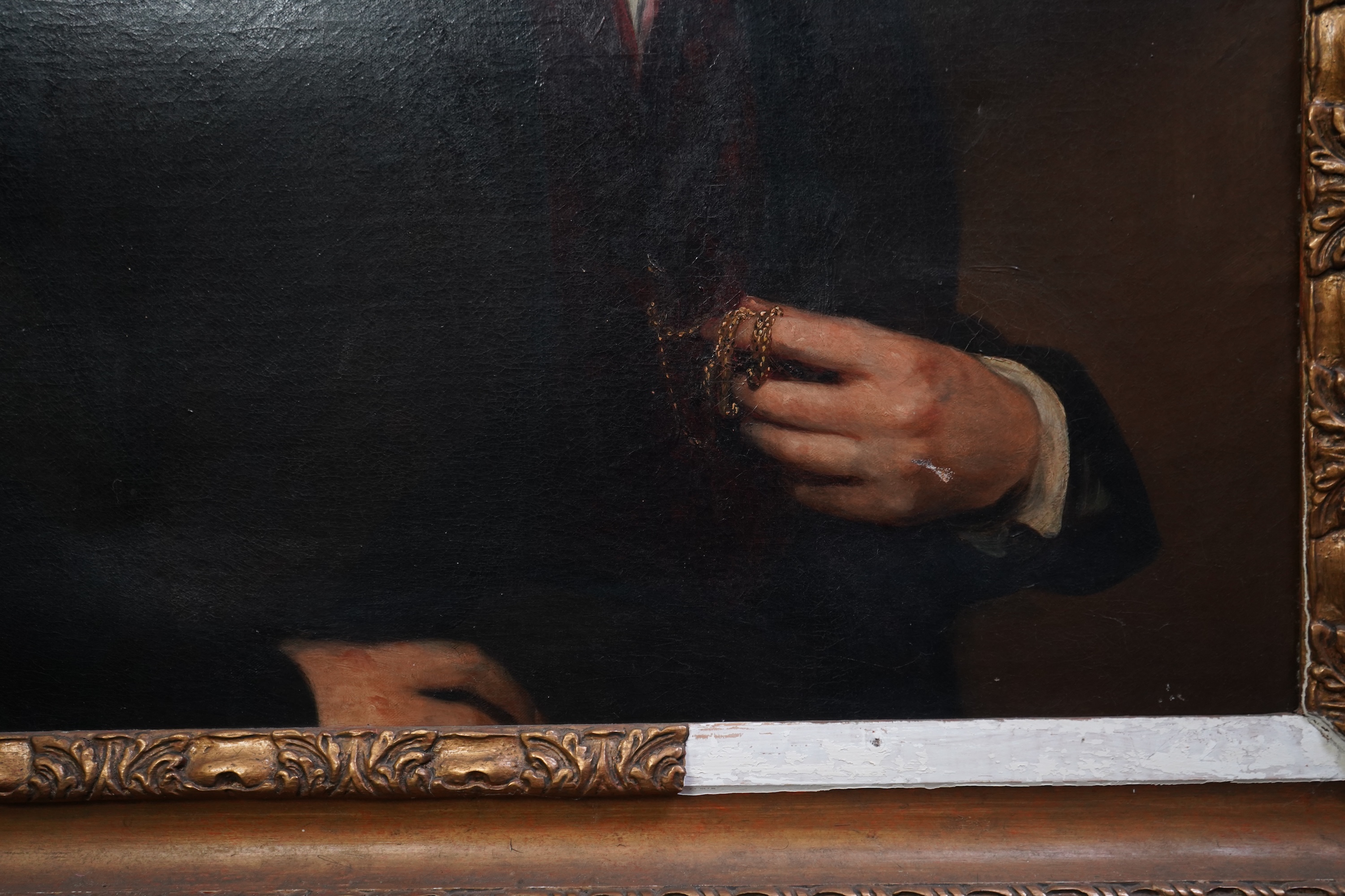 English School, 19th century, A half-length portrait of a young gentleman